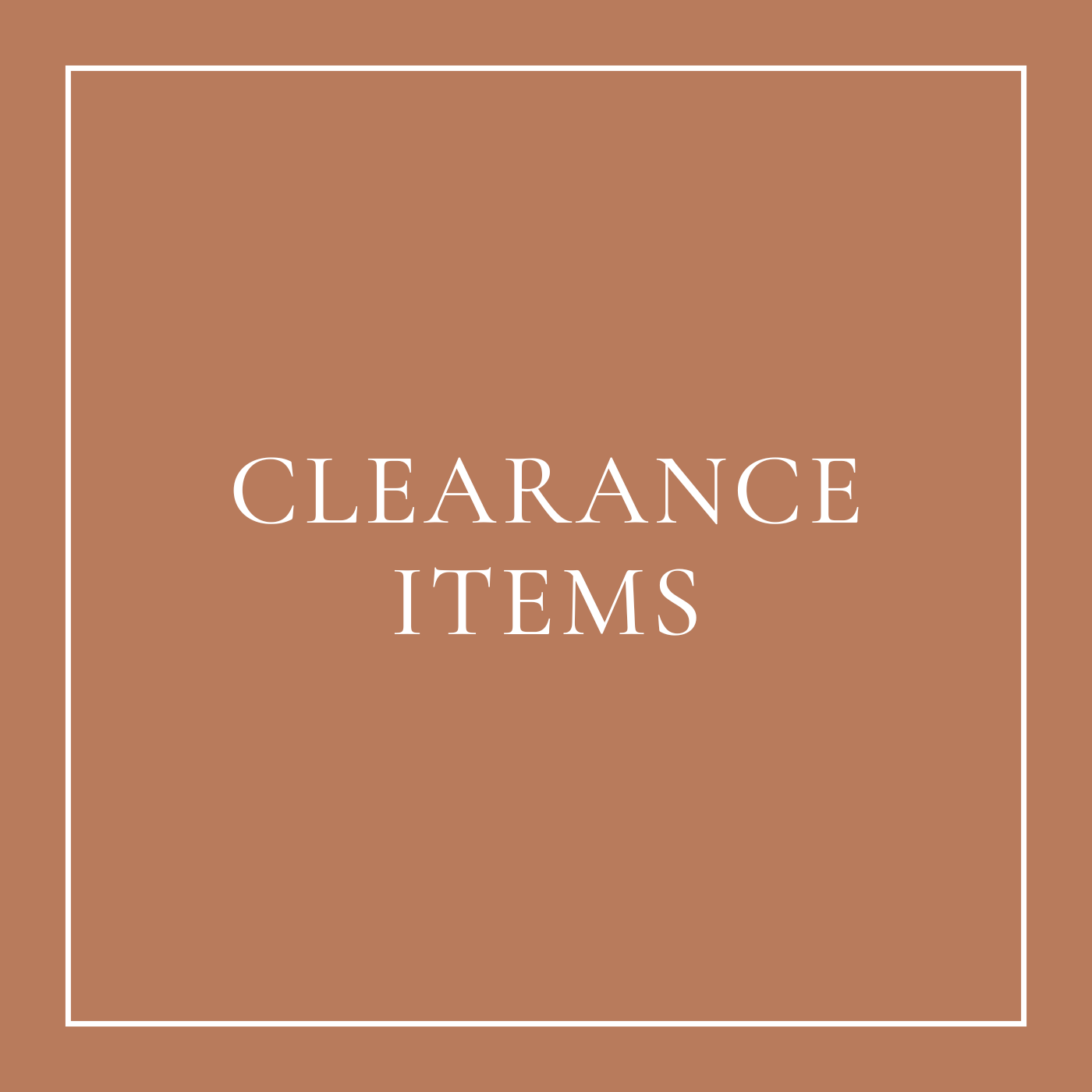 Clearance Items