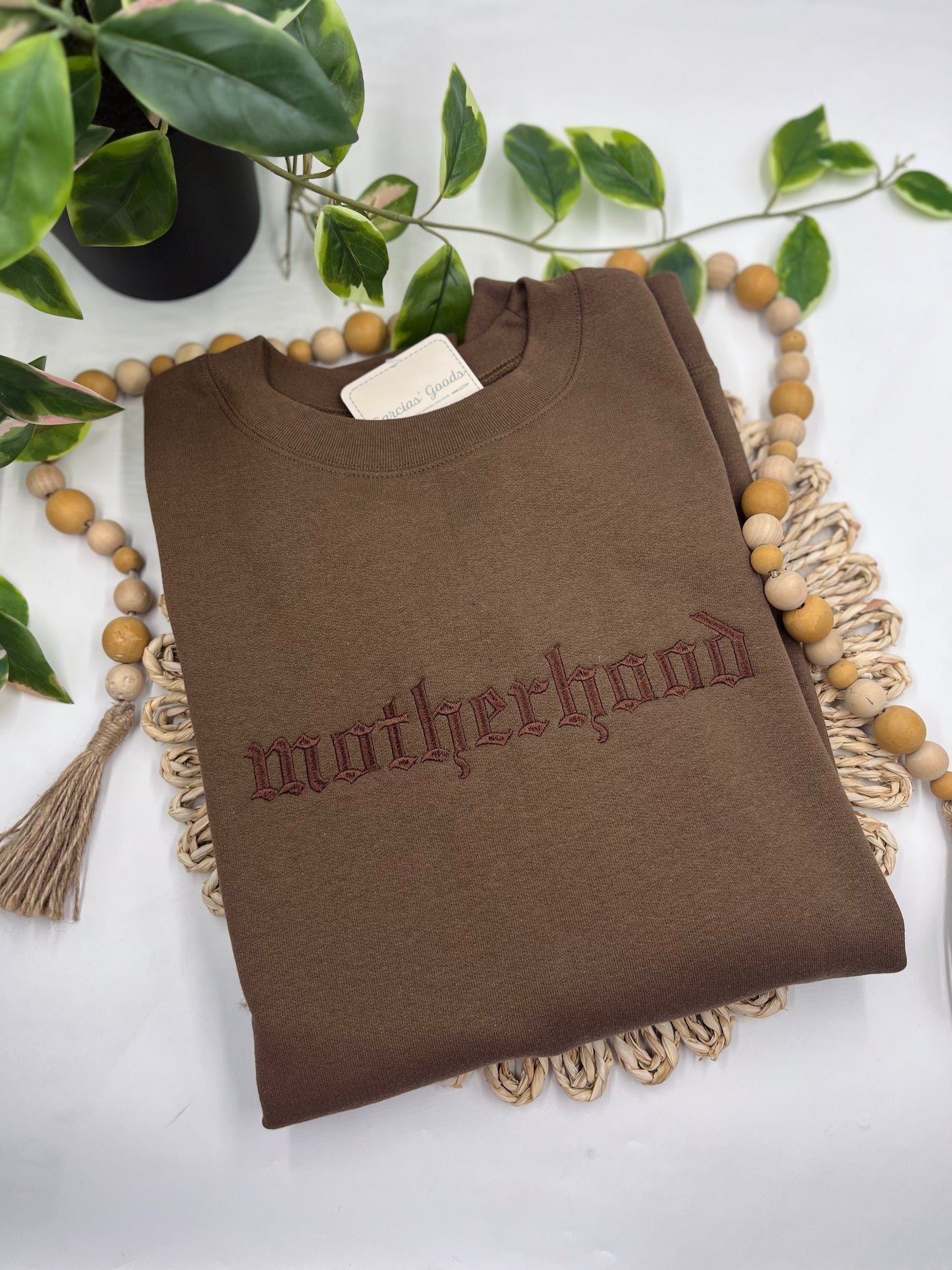 Motherhood Gothic Font Fall Sweatshirt