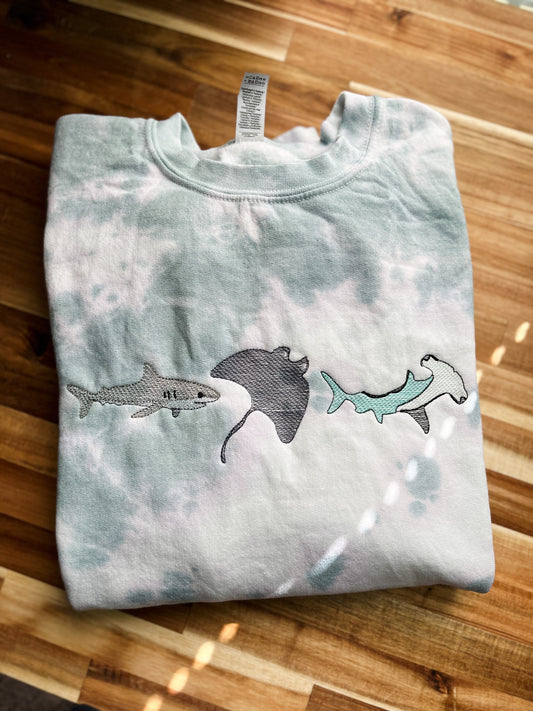 OOPSIE Shark Trio Sweatshirt