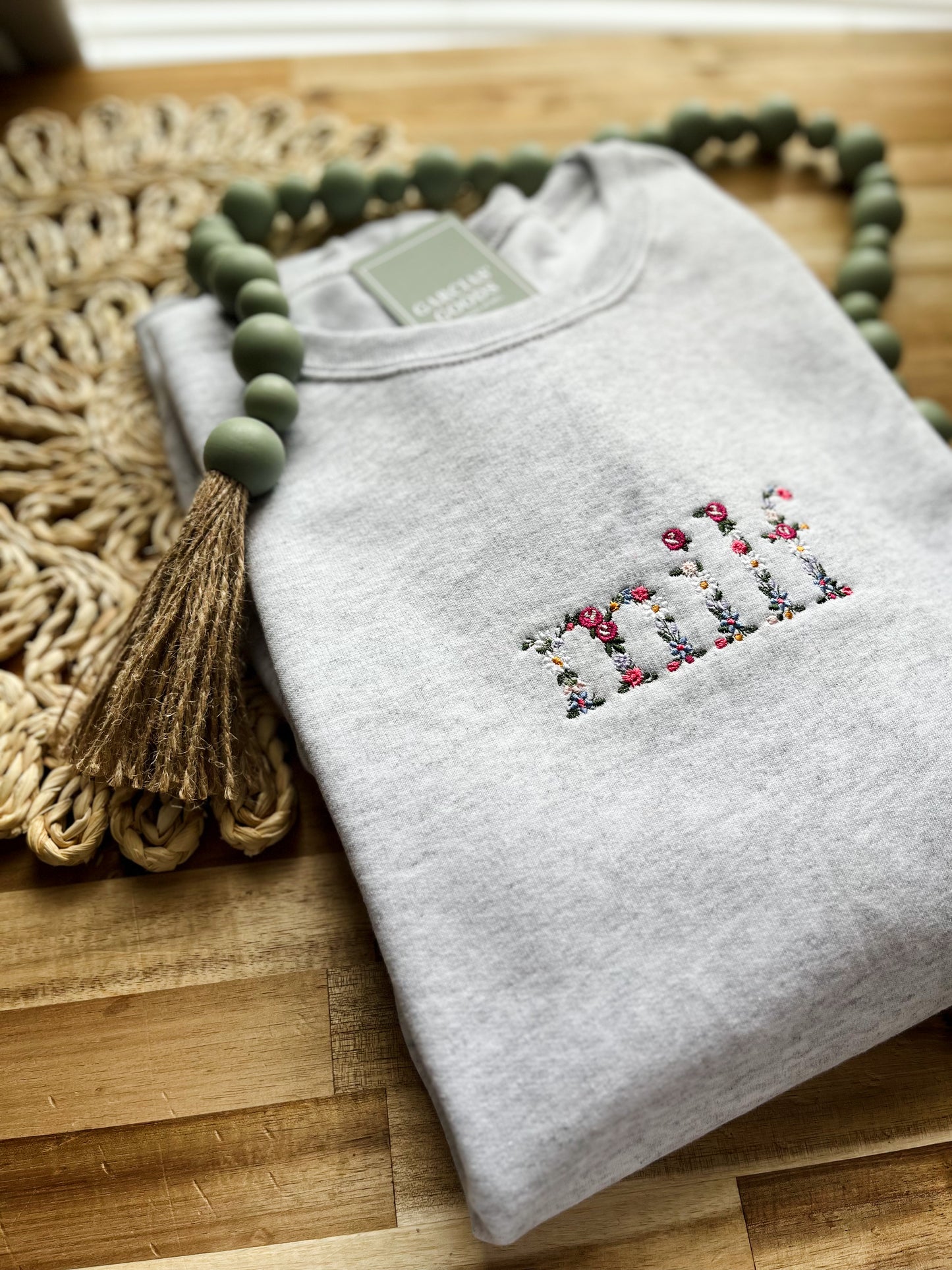 Milf floral crewneck sweatshirt