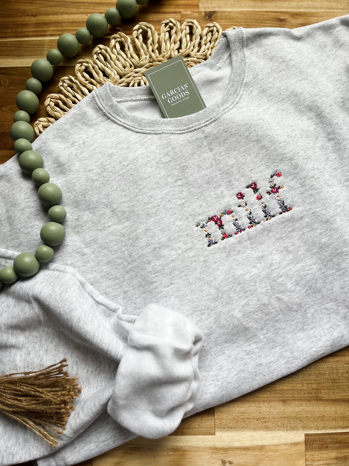 Milf floral crewneck sweatshirt