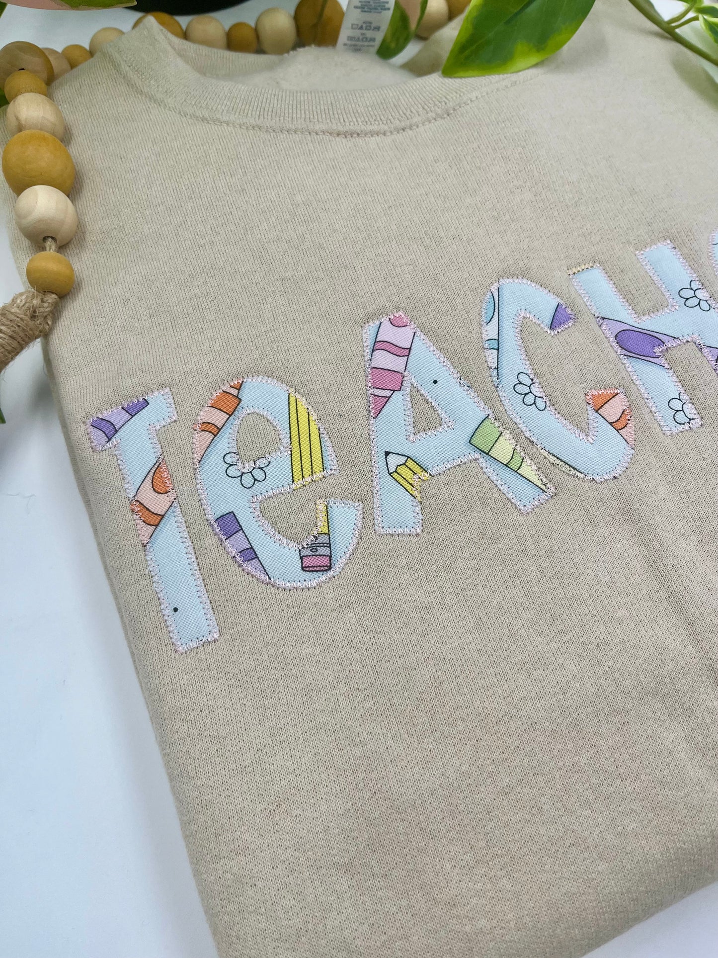 Teacher Applique Shirt