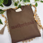 Motherhood Gothic Font Fall Sweatshirt