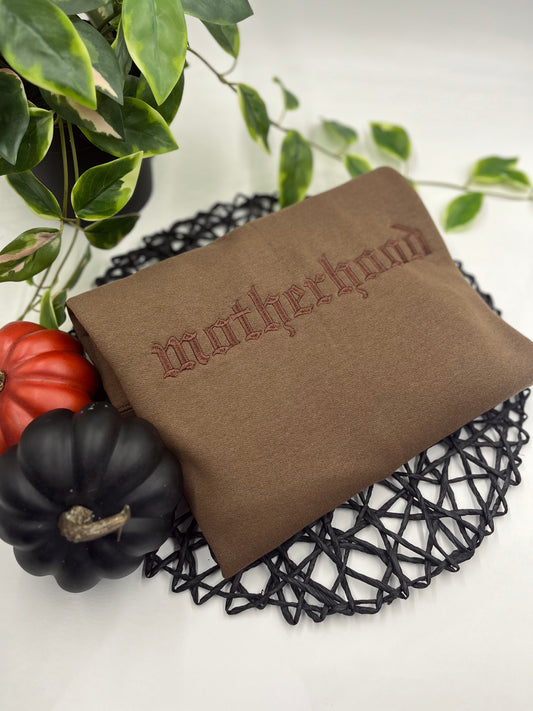 Motherhood Gothic Font Fall Sweatshirt