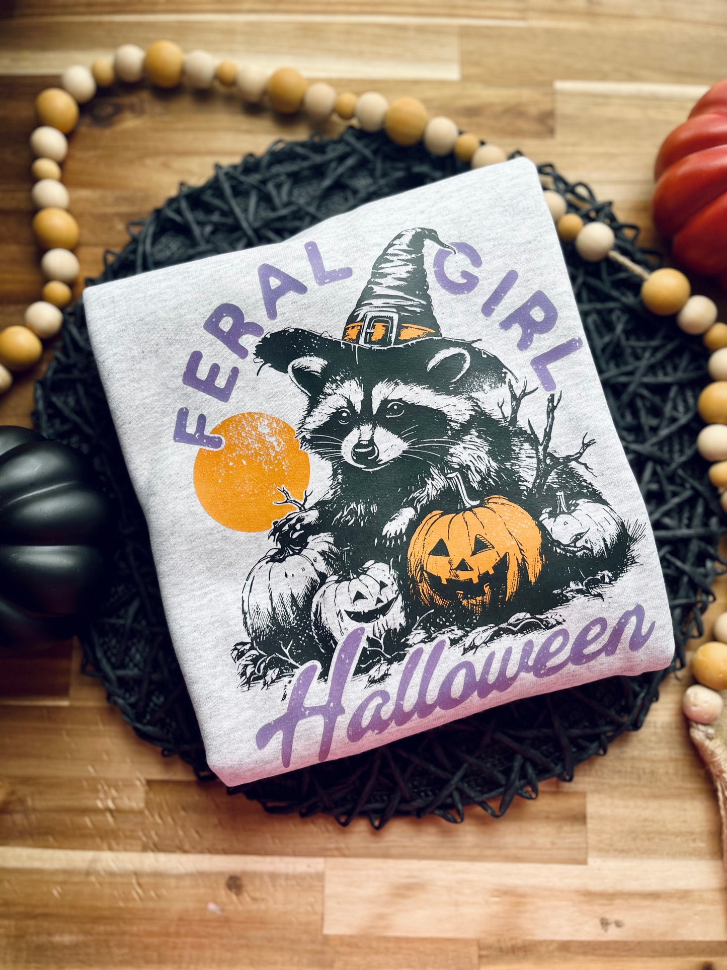 Feral Girl Halloween Sweatshirt