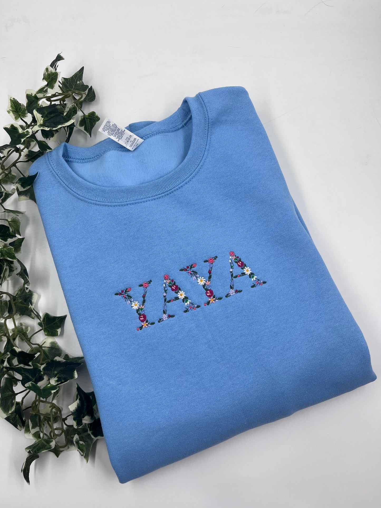 Floral Font Sweatshirt