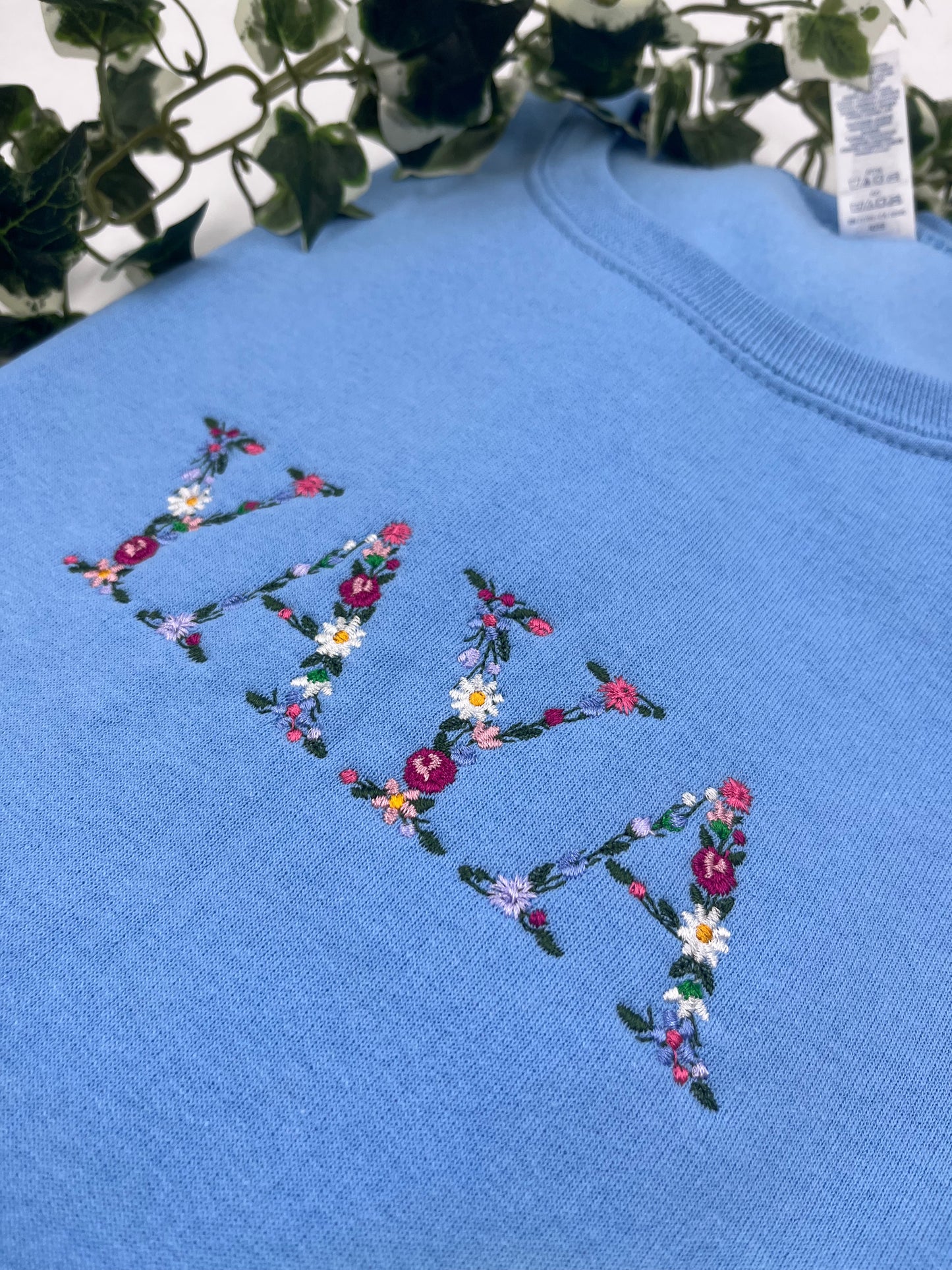 Floral Font Sweatshirt