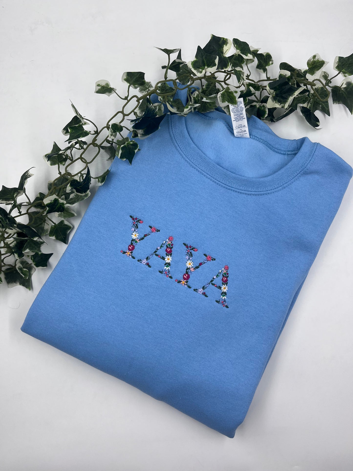 Floral Font Sweatshirt