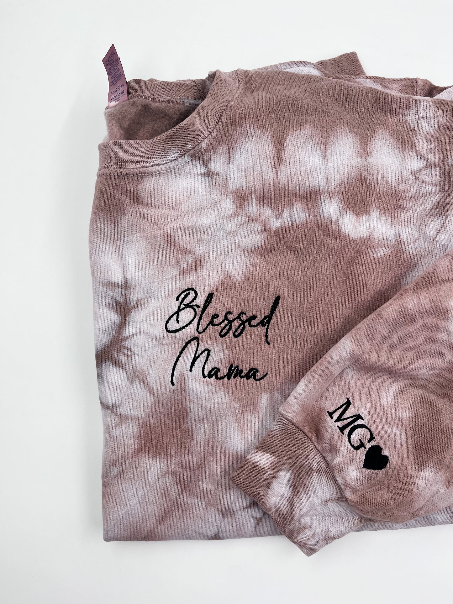 Blessed Mama Embroidered Sweatshirt