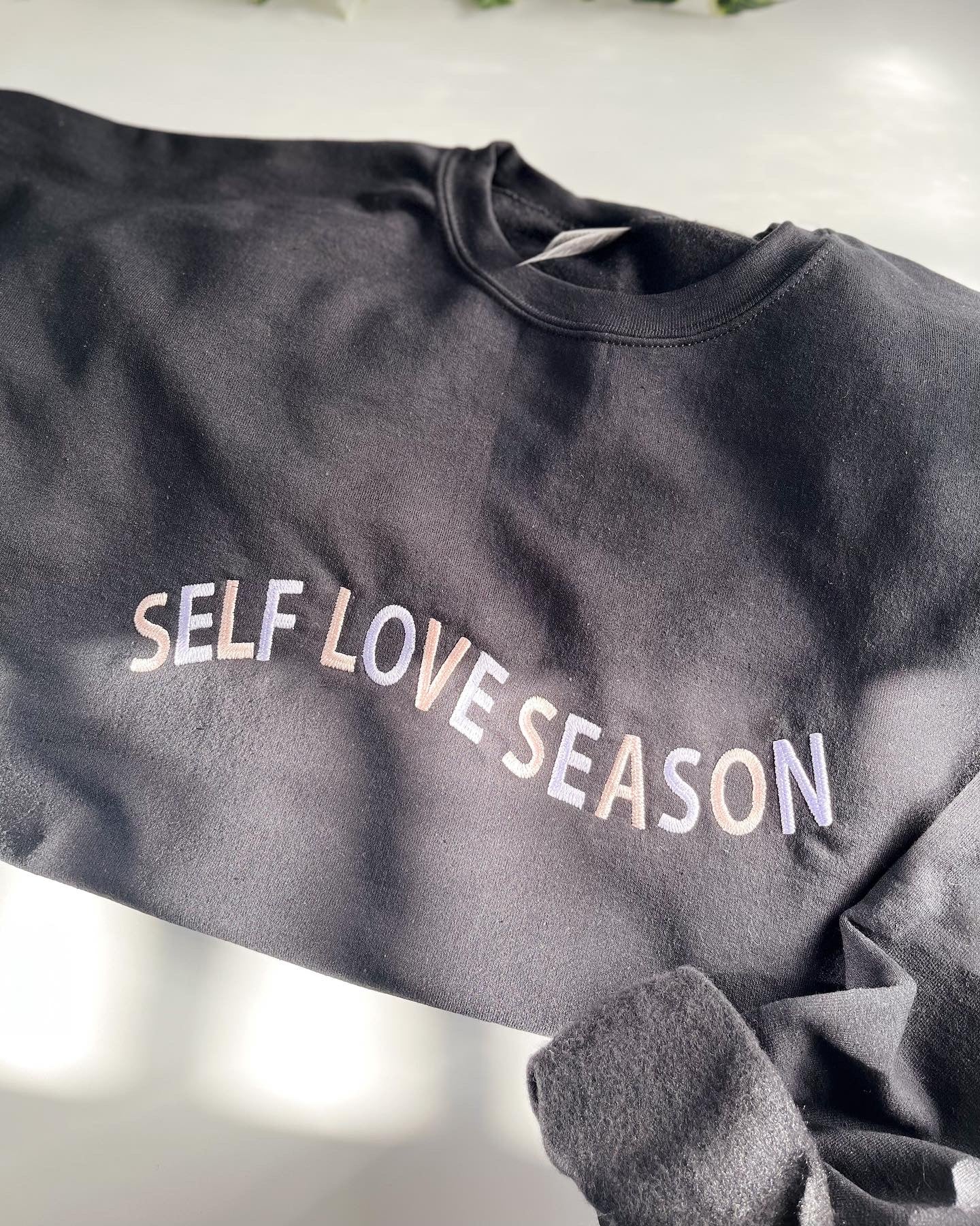 Self Love Season Black Sweatshirt